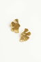 Heliophilia Silver Pendientes de Latón con Circonio Dorado